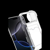 Joy Tekno Apple iPhone 17 Pro Max Kart Şeffaf Silikon - Şeffaf