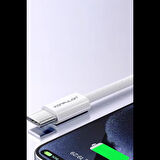 Konfulon DC82 1M 60W Type-C to Type-C  PD Hızlı Şarj Kablo - Beyaz