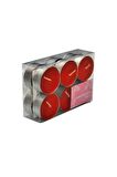 Kokusuz Mum Renkli Mum 8 li Tealight Mum Dekoratif Yuvarlak Mum