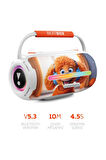 Powerway Beatbox Animals Köpek Led Işıklı Ses Bombası Usb Sd Aux Bluetooth Hoparlör 20W