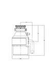 Teka - TR 23.1 - Çöp Öğütücü - Pinomatik Düğmeli - Paslanmaz Çelik 0.50 Hp - Siyah - 40197101 TR23.1 TKA0083