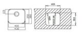 Teka BE 40.35 Tezgahaltı Eviye Paslanmaz Çelik 40 cm