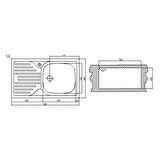 Teka Infant 45 Mikroketen Çelik Eviye Sağ