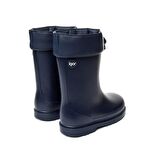 Igor W10100 Topuksuz İpli Su Geçirmez Lacivert Pvc Kız Çocuk Yağmur Çizmesi