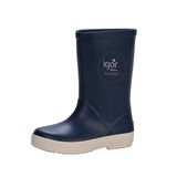 Igor W10107005 Topuksuz Esnek Su Geçirmez Mavi Pvc Kız Çocuk Yağmur Botu