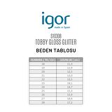 Igor Tobby Gloss Glitter Kız Çocuk Şeffaf Simli Sandalet