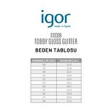 Igor Tobby Gloss Glitter Kız Çocuk Fuşya Simli Sandalet