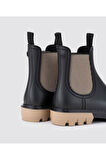 İgor W10317-004 ROCK BICOLAR Kadın Bot Siyah Bej 36-41 