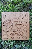 Eğitici Puzzle Eğitici Ahşap Puzzle Yapboz Rakamlar 