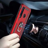 Gpack Samsung Galaxy J4 Plus Kılıf Vega Yüzüklü MıknatıslıNano Glass