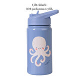 Pipetli Paslanmaz Çelik Matara- Suluk-Termos / 350ml