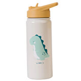 Pipetli Paslanmaz Çelik Matara- Suluk-Termos / 500ml - Bej