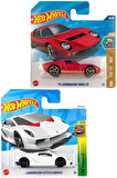 2 Araç Lamborghini Set - Hot Wheels Lamborghini Sesto Elemento & '71 Lamborghini Miura (1/64)