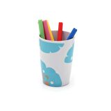 KALEMLİK MAVİ YAPRAKLI OFİS GERECİ 6X6X10CM 350ML
