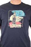 Lumberjack London Nedcamo Pamuk Bisiklet Yaka Erkek T-shirt