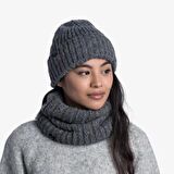 Buff Örgü ve Polar Bere Knitted & Polar Hat KIM Gri