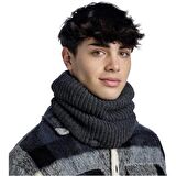 Buff Örgü Kaşkol Knitted & Fleece Neckwarmer Jarn Graphite Gri