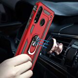 Gpack Huawei P30 Lite Kılıf Vega Standlı Yüzüklü MıknatıslıNano Glass