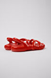 Kadın Kobarah Flat Sandalet - Kırmızı | 40