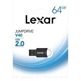 Lexar 64Gb Usb 2.0 Jump V40 Siyah Flash Bellek LJDV40-64GA