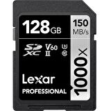 Lexar 128 GB 1000x U3 V60 4K SD Hafıza Kartı (150 Mb/s)