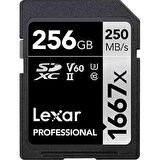 Lexar 256GB Professional 1667x SDXC HAFIZA KARTI