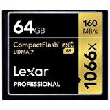 Lexar 64Gb 1066X Pro Cf-160 Mb/Sn. Compackt Flash Hafıza kartı