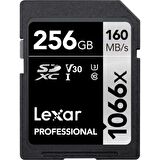 Lexar 256 GB Professional 1066x SDXC UHS-I Hafıza Kartı