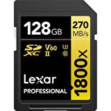 LEXAR Professional 128GB 1800x SDXC UHS-II SD Hafıza Kartı