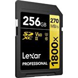 Lexar SD 256GB Profesyonel 1800x UHS-II SDXC Hafıza Kartı (GOLD Serisi)