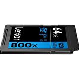 Lexar 64GB High-Performance 800x UHS-I SDXC Memory Card (BLUE Series)