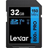 Lexar 32GB 800X SD UhsI V30 150MB/S Hafıza Kartı