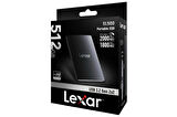 Lexar External 512GB LSL500X512G-RNBNG 2000MB/s-1800MB/s USB 3.2 Taşınabilir SSD Disk