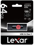 Lexar 64gb Usb Typec D300 100MB/s USB3.2 Flash Bellek