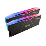 Lexar ARES 32GB (2x16GB) DDR5 6000MHz Siyah CL28 Siyah RGB Bellek (LD5U16G60C28BR-RGD)