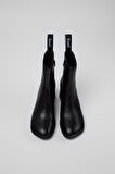 Kadın Kora Deri Bot - Siyah | 36