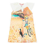 Kız Çocuk Baskılı Elbise