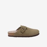  Riva Erkek Terlik G105944  Genuins RIVA Velour Kaki