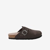  Riva Erkek Terlik G106581 Genuins RIVA  Velour Dark Grey