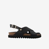   Kadın Terlik G106772 Genuins  Melen Embossed Leather Black