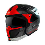 Mt Streetfıghter Sv S Totem B15 Çene Çıkartılabilir Kask Mat İnci Kırmızı SMALL