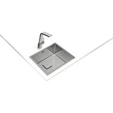 Teka FLEXLINEA RS15 50.40 Ankastre/Tezgaha Sıfır/Tezgahaltı Eviye Paslanmaz Çelik 50 cm