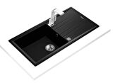 STONE 60 L-TG TEK GÖZLÜ TEZGAHÜSTÜ CARBON GRANİT EVYE