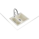 Teka - FORSQUARE 590 TG BRIGHT CREAM - Ankastre Kumanda Sifonlu Granit Eviye - Krem - 59 cm - 115260022