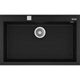 Teka FORSQUARE 72.40 TG BLACK Ankastre Kumanda Sifonlu Granit Eviye Siyah 72 cm