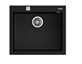 Teka FORSQUARE 50.40 TG BLACK Ankastre Kumanda Sifonlu Granit Eviye Siyah 50 cm