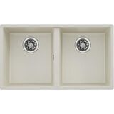 Teka - SQUARE 760 TG BRIGHT CREAM - Tezgahaltı Granit Eviye - Krem - 76 cm - 115260027