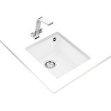 Teka SQUARE 34.40 TG ARTIC WHITE Tezgahaltı Granit Eviye Beyaz 34 cm