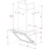 Teka - DLV 68660 WH - Duvar Tipi Davlumbaz - 725 m³/h - Beyaz Cam - 60 cm - 112930025