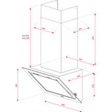 Teka DLV 98660 ST TOS Gri Duvar Tipi Davlumbaz